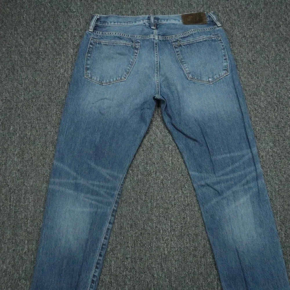 Todd‎ Snyder Jeans Mens 32x30 Blue 5 Pocket Selvedge Distressed Straight Denim
